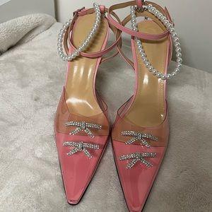 Mach & Mach pretty sandals. Gorgeous with pearls and crystals.